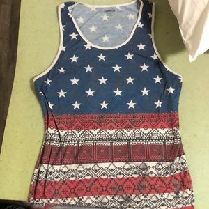 Faded carbon tanktop